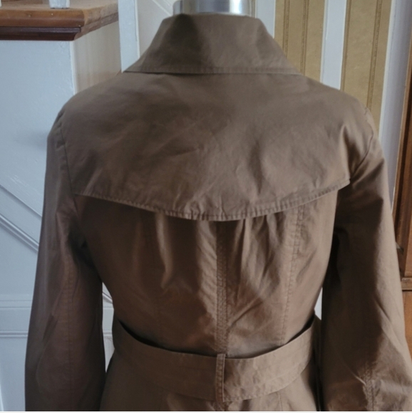 KENNETH COLE New York Tan Trench Coat Size XS - Picture 3 of 5